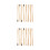 40 Pcs Disposable Bamboo Toothbrushes For Home Use Black White 8