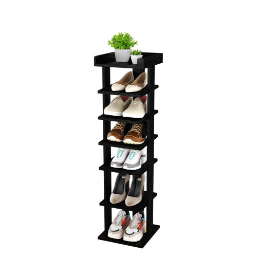 NEO Neo 7 Tier Black Shoe Rack 2