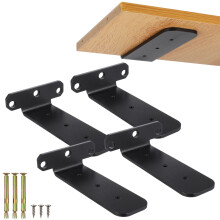 4 . Regalhalterungen Dreibein 15X9,5X4 Cm Schwarz