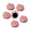 20St Purple Chrysanthemum Haarschmuck 9