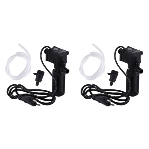 2Stk. 2W Fischtank Einbaufilter Mini Schallschutzfilter Mit 1