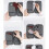 Raindrops Reiseorganizer Etui Passmappe Grau 1 Satz 3