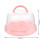 1 Set Kuchen Aufbewahrungsbox Tablett PP Rosa Mit Deckel 2