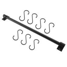 Rail Mit 7 Haken Wandmontierte Utensilienhalterung