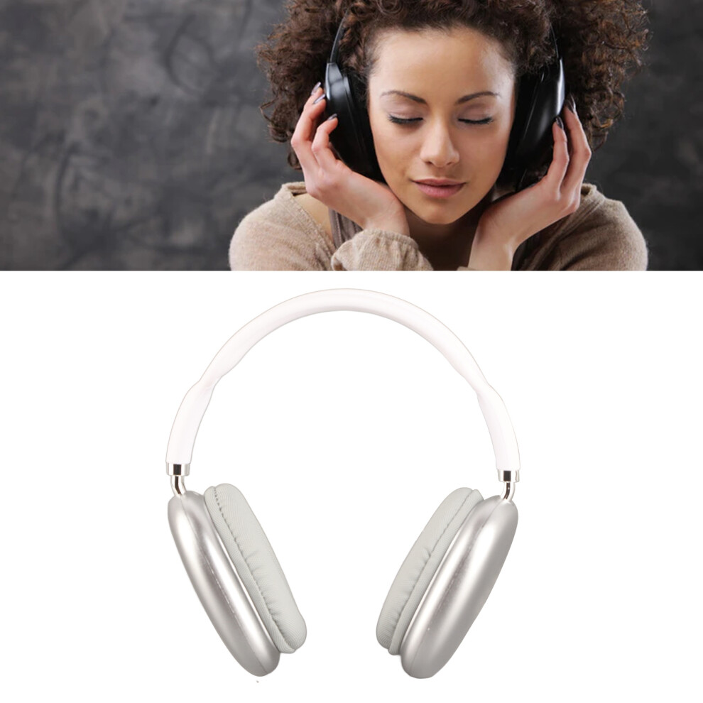 Wireless Bluetooth Headphones Noise Cancelling With Deep Bass White 3771353608676