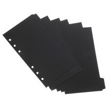 Schulordner Mit -Register-Scheiben Schwarz 18 Blatt