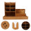 Aufbewahrungsbox Holz Schreibtisch 4