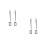 4 Pcs Double-Sided Transparent ID Badge Holders For Office School 4