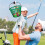 Basket Golfball Container Mit Halter Enthält Up 3