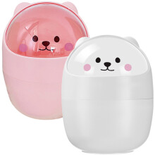 8 Pcs Cartoon Desktop Trash Can Small Garbage Bin