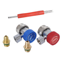 3Pcs Car 134A Air Condition Quick Coupler High Low Gauge Connector