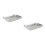 2 Sets Stainless Steel Baking Sheet Pan With Wire Rack 8