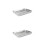 2 Sets Stainless Steel Baking Sheet Pan With Wire Rack 10