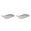 2 Sets Stainless Steel Baking Sheet Pan With Wire Rack 6