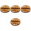 4Pcs Wood Teapot Lid Replacement Round Tea Kettle Cover 5