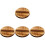 4Pcs Wood Teapot Lid Replacement Round Tea Kettle Cover 4
