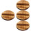 4Pcs Wood Teapot Lid Replacement Round Tea Kettle Cover 8