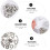 Perles Argentées En Zinc Pour Bracelets Colliers 11