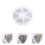 Perles Argentées En Zinc Pour Bracelets Colliers 4