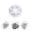 Perles Argentées En Zinc Pour Bracelets Colliers 3