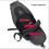 Multifunctional Nylon Sling Backpack 36x17x4cm Large Capacity Black 4