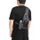 Multifunctional Nylon Sling Backpack 36x17x4cm Large Capacity Black 10