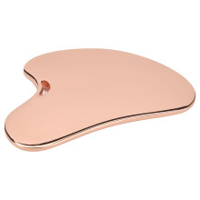 Gehärtetes Rosegold-Metall Gua Sha Gesichtsgerät für Hautpflege und Schönheit