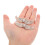 Raindrops Hoher Absatz Schuhclips Rose 2 6