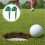 6 Golf Übungsartikel 7,00x2,30x2,00 Cm Grün 9