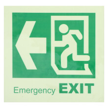 Emergency Exit Sign Leuchtmaterial PVC Für Gewerbliche Sicherheit