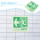 Emergency Exit Sign Leuchtmaterial PVC Für Gewerbliche Sicherheit 8