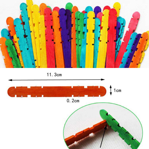 Craft Sticks Naturholz 100 Für Kinder Bastelprojekte 2