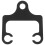Motorradinstrumente Halterung 1St 7,5*7,0*0,2Zoll Metall Schwarz 10