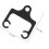 Motorradinstrumente Halterung 1St 7,5*7,0*0,2Zoll Metall Schwarz 2