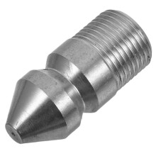 2Pcs 3/8 Male Thread Stainless Steel Sewer Nozzle For Pressure Washer