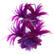 4Pcs Fascinator Headband 2Pcs Bohemia Hoops Violet