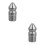 2Pcs 3/8 Male Thread Stainless Steel Sewer Nozzle For Pressure Washer 5