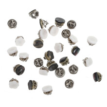180 Pcs Women Shirt Brooch Buttons Faux Shell Pins