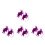 4Pcs Fascinator Headband 2Pcs Bohemia Hoops Violet 6