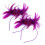 4Pcs Fascinator Headband 2Pcs Bohemia Hoops Violet 3