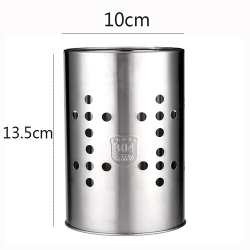 3Pcs 13.5Cm Stainless Steel Chopstick Holder Cylinder