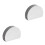 2Pcs Vertical Semicircle Tissue Dispenser Stainless Steel Napkin Holder 3