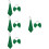 4 Sets Decorative Bow Tie Party Necklace For Men St Patrick'S Day 9