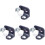Four Sets Adjustable Shower Head Bracket No Nails For Bathroom 2
