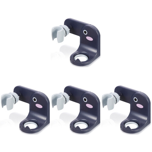 Four Sets Adjustable Shower Head Bracket No Nails For Bathroom 1