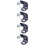 Four Sets Adjustable Shower Head Bracket No Nails For Bathroom 8