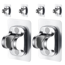 6Pcs Self-Adhesive Shower Holder For Handheld Shower Head