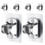 6Pcs Self-Adhesive Shower Holder For Handheld Shower Head 1