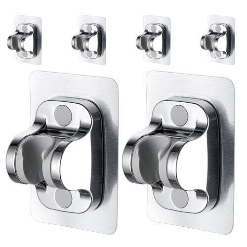 6Pcs Self-Adhesive Shower Holder For Handheld Shower Head