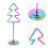 4Pcs Stainless Steel Christmas Tree Card Holder Display Stand 11